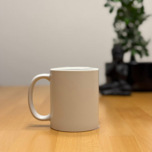 Tasse weiss matt