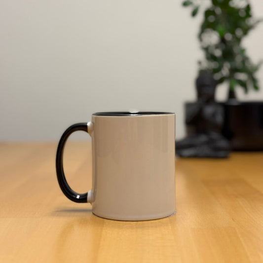 Tasse weiss/schwarz glanz