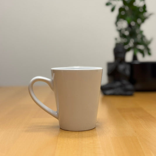 Keramiktasse weiss Latte 12oz